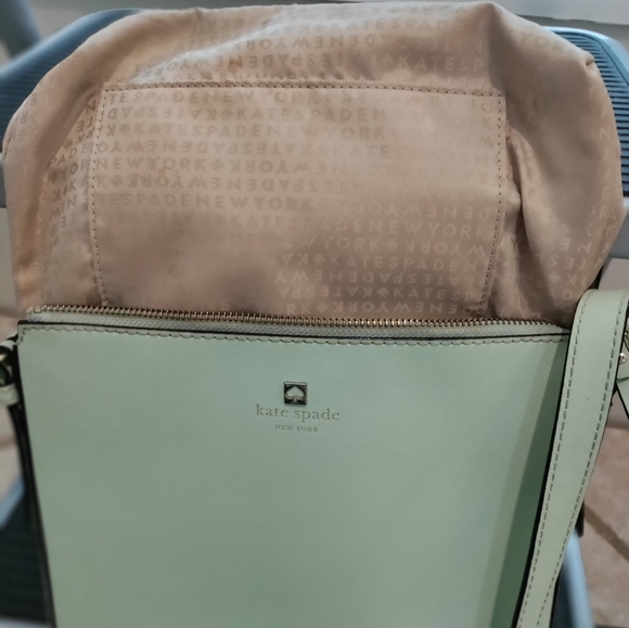 Kate spade Mint Green Cove Street Irini Hatched Leather Crossbody bag - Picture 5 of 5